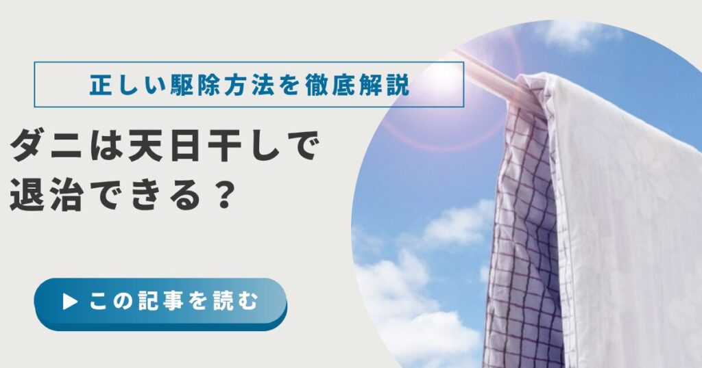 ダニは天日干しで退治できる？正しい駆除方法と代替対策を徹底解説