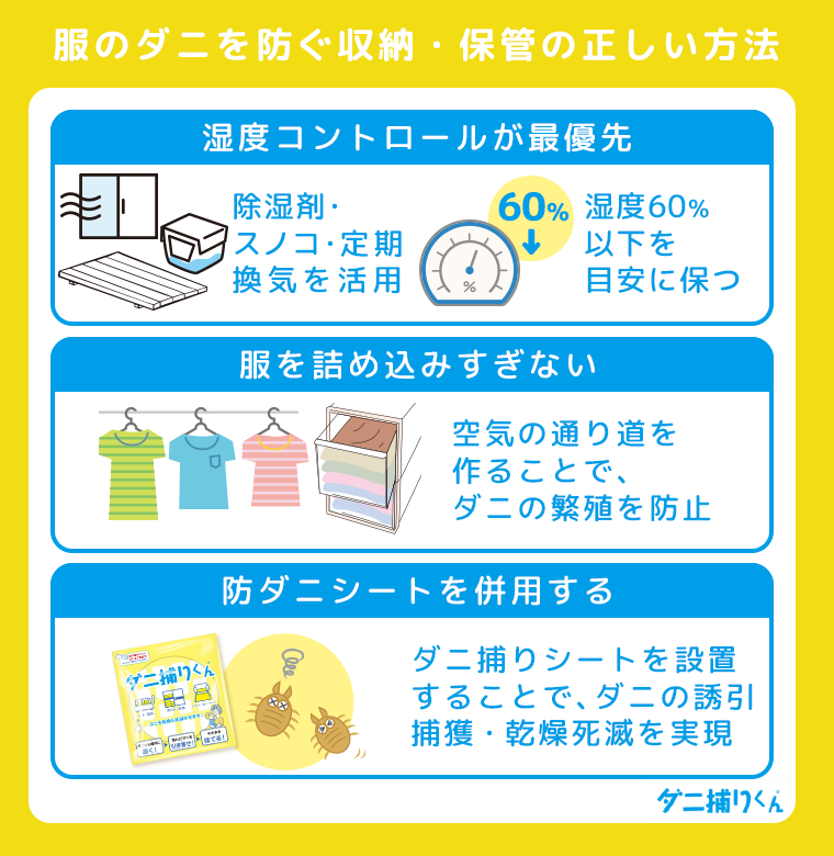 服のダニを防ぐ収納・保管の正しい方法